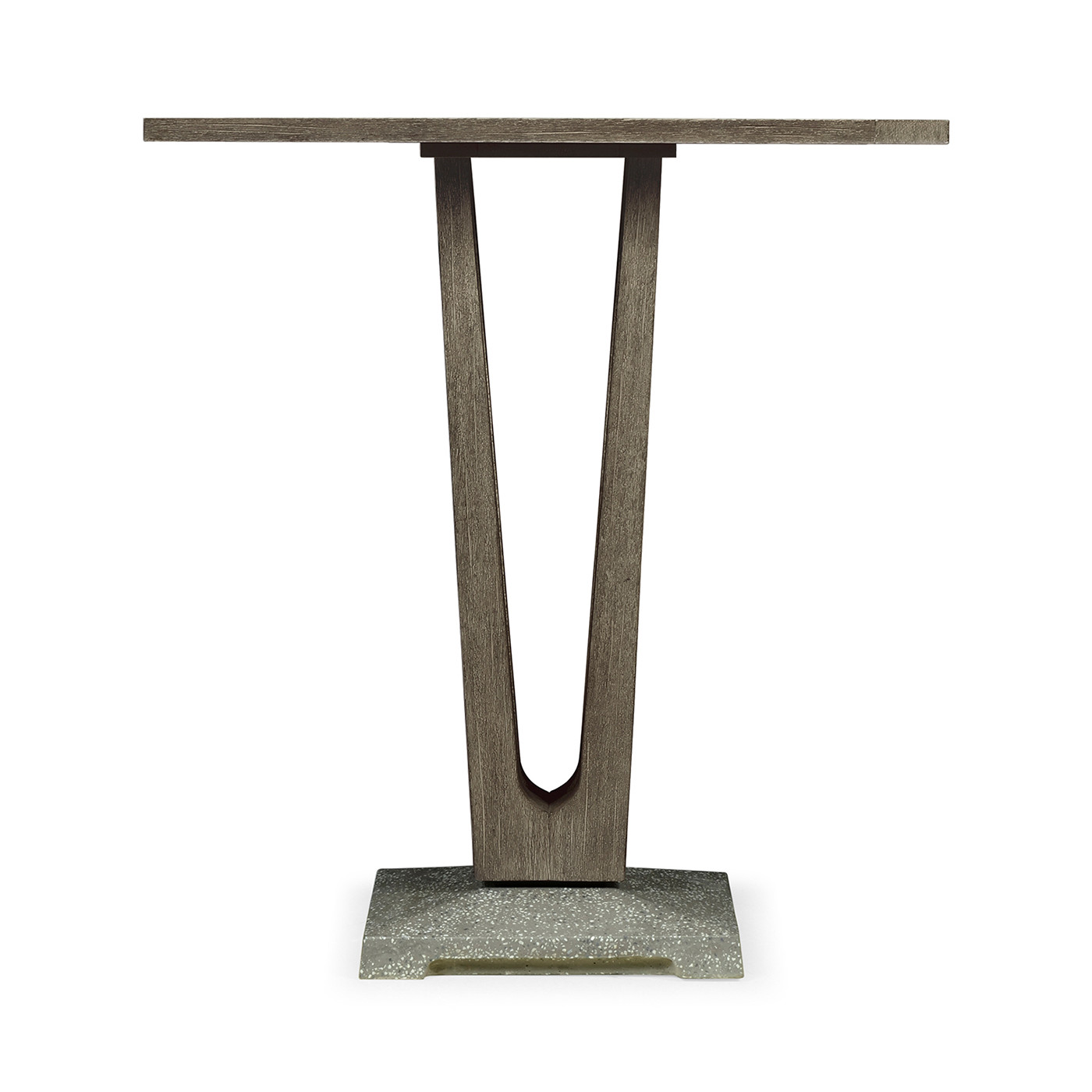 Square Grey Counter Table with a Terrazzo Base 32