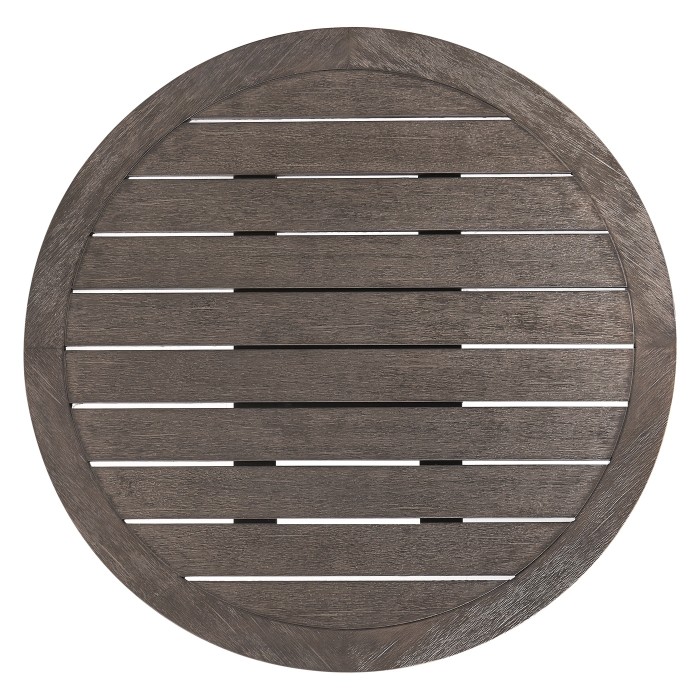Round Grey Bar Table with a Terrazzo Base 36