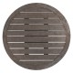 Round Grey Bar Table with a Terrazzo Base 36