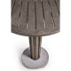 Round Grey Bar Table with a Terrazzo Base 36