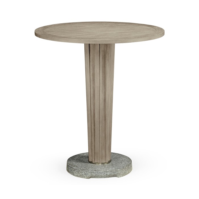 Round Navajo Sand Bar Table with a Terrazzo Base 36