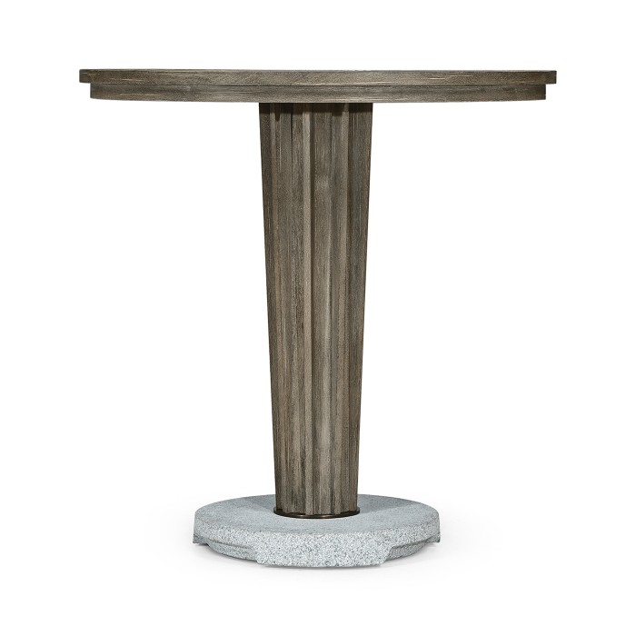 Round Grey Counter Table with a Terrazzo Base 36