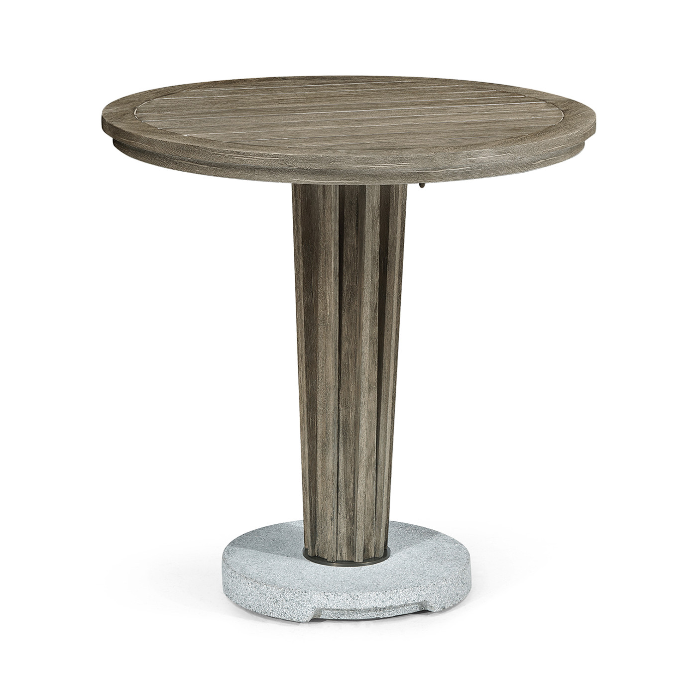 Round Grey Counter Table with a Terrazzo Base 36