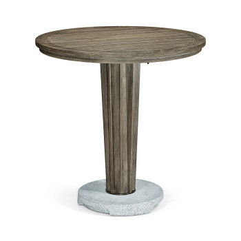 Round Grey Counter Table with a Terrazzo Base 36