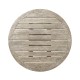 Round Navajo Sand Counter Table with a Terrazzo Base 36