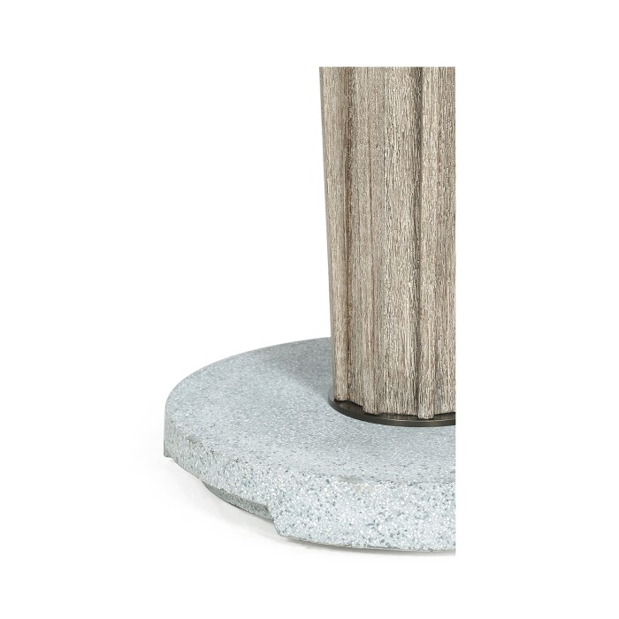 Round Navajo Sand Counter Table with a Terrazzo Base 36