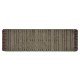 Rectangular Grey & Rattan Console Table with Curved Ends