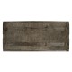 Rectangular Grey & Antique Brass Hunt Table
