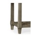 Rectangular Grey & Antique Brass Hunt Table
