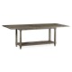 Rectangular Grey & Antique Brass Hunt Table