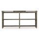 Rectangular Grey & Brass Sideboard with Removable Tray