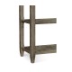 Rectangular Grey & Brass Sideboard with Removable Tray