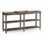 Rectangular Grey & Brass Sideboard with Removable Tray