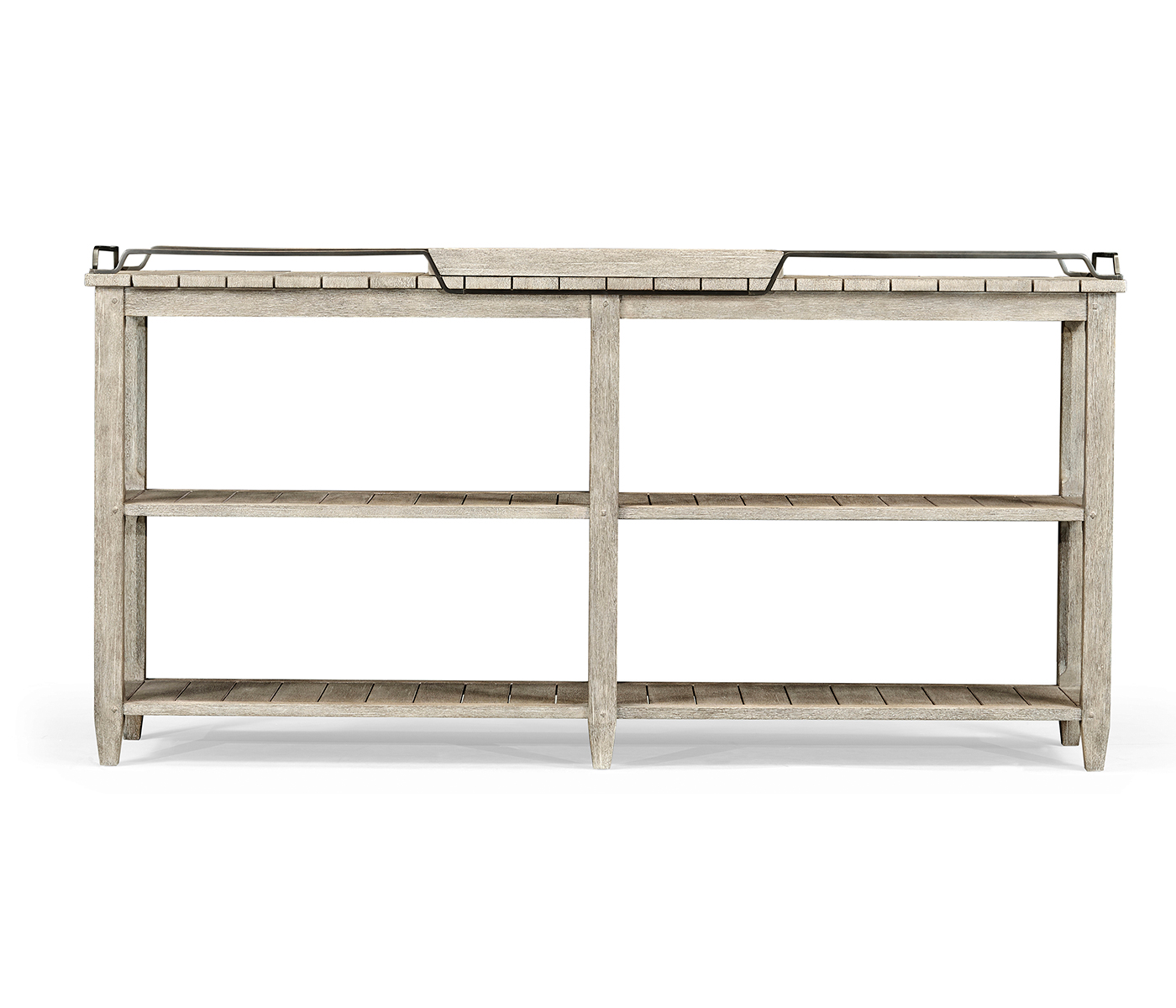 Rectangular Navajo Sand & Brass Sideboard with Removable Tray