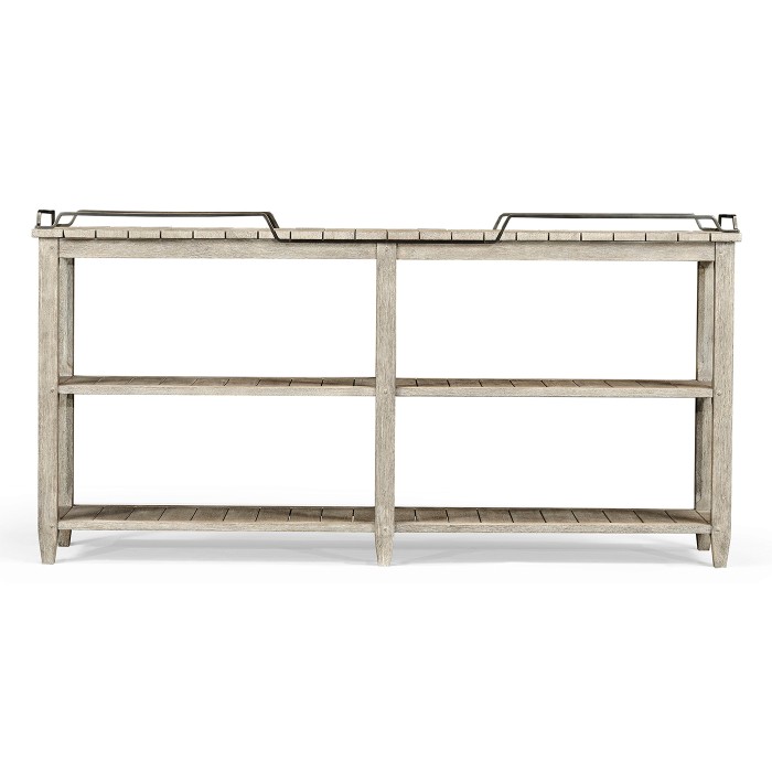 Rectangular Navajo Sand & Brass Sideboard with Removable Tray