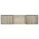 Rectangular Navajo Sand & Brass Sideboard with Removable Tray