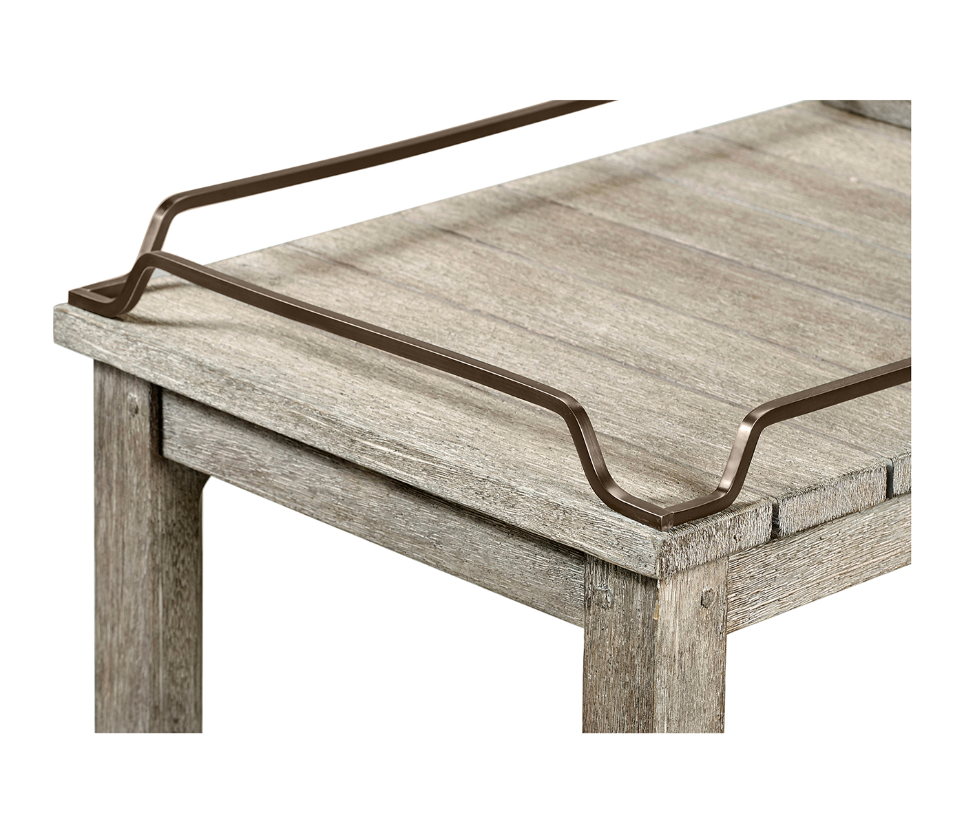 Rectangular Navajo Sand & Brass Sideboard with Removable Tray