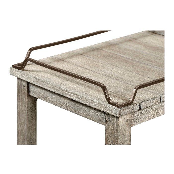 Rectangular Navajo Sand & Brass Sideboard with Removable Tray