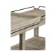 Rectangular Navajo Sand & Brass Sideboard with Removable Tray