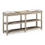 Rectangular Navajo Sand & Brass Sideboard with Removable Tray