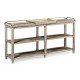 Rectangular Navajo Sand & Brass Sideboard with Removable Tray