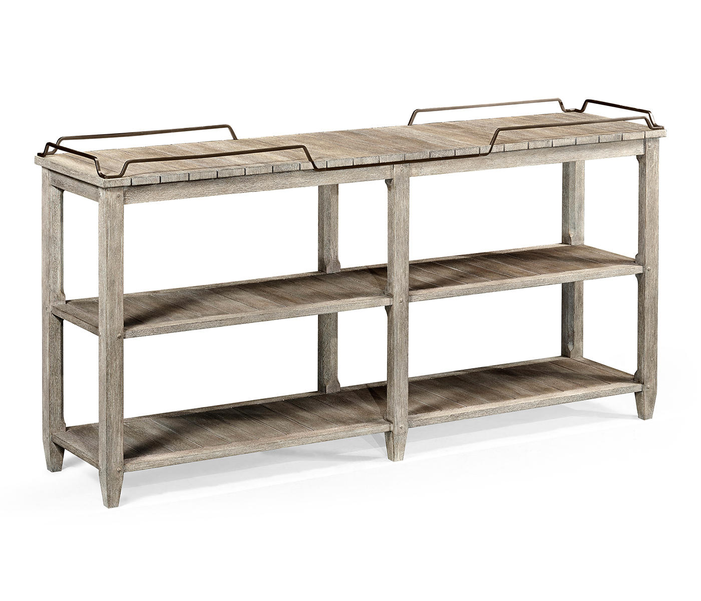 Rectangular Navajo Sand & Brass Sideboard with Removable Tray