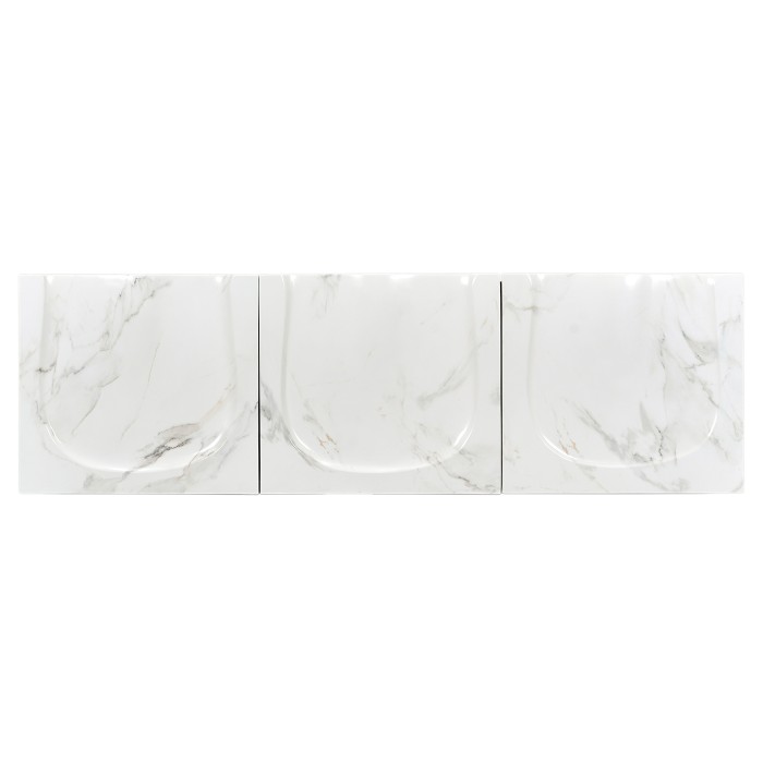 Grey & Faux Marble Storage Bench