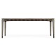 Rectangular Grey & Rattan Dining Table 80