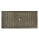 Rectangular Grey & Rattan Dining Table 80