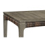 Rectangular Grey & Rattan Dining Table