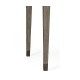 Rectangular Grey & Rattan Dining Table 80