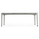 Rectangular Cloudy Grey Navajo Sand & Rattan Dining Table 80