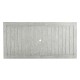 Rectangular Cloudy Grey Navajo Sand & Rattan Dining Table 80