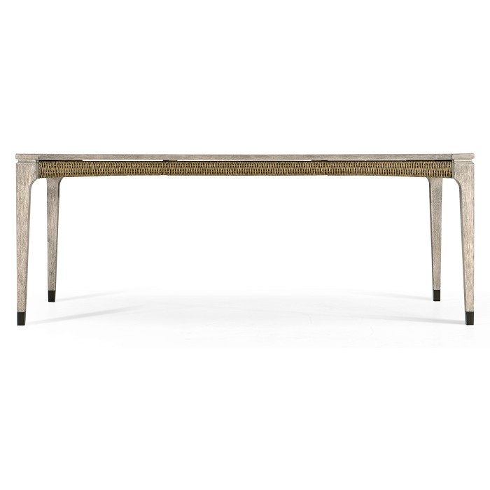 Rectangular Navajo Sand & Rattan Dining Table 80
