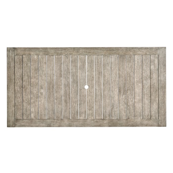 Rectangular Navajo Sand & Rattan Dining Table 80