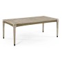 Rectangular Navajo Sand & Rattan Dining Table 80