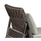 Rattan Latt Bench with Cushion & Pillows