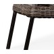 Rattan Latt Bench with Cushion & Pillows