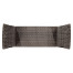 Rattan Latt Bench with Cushion & Pillows