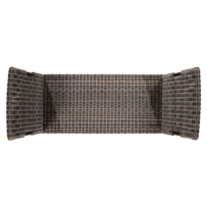 Rattan Latt Bench with Cushion & Pillows