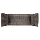 Rattan Latt Bench with Cushion & Pillows