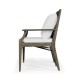 Grey Garden Bench with Cushion & Pillows