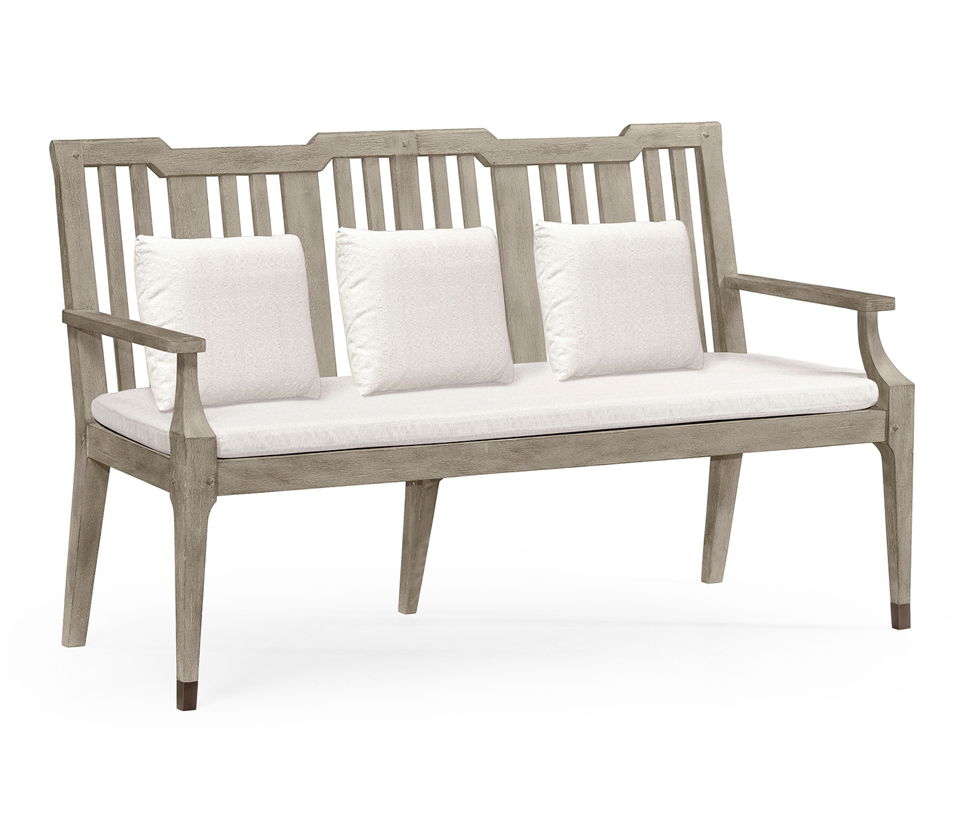 Navajo Sand Garden Bench with Cushion & Pillows