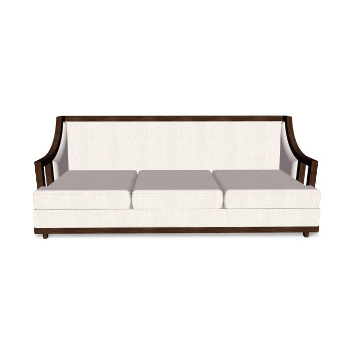 Hampton Rattan Three-Seat Sofa