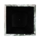 Large Square Faux Black & Grey Marble Planter