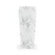 Large Square Faux White & Grey Marble Planter