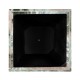 Medium Square Faux Black & Grey Marble Planter