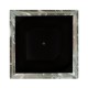 Small Square Faux Black & Grey Marble Planter