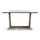 Rectangular Grey Bar Table with Marble Tray in Centre 40