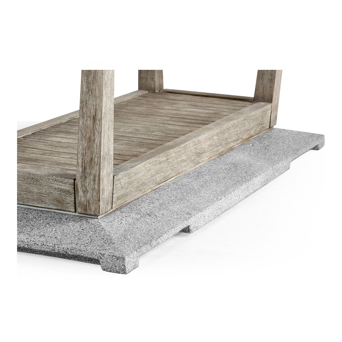 Rectangular Navajo Sand Bar Table with Marble Tray in Centre 40